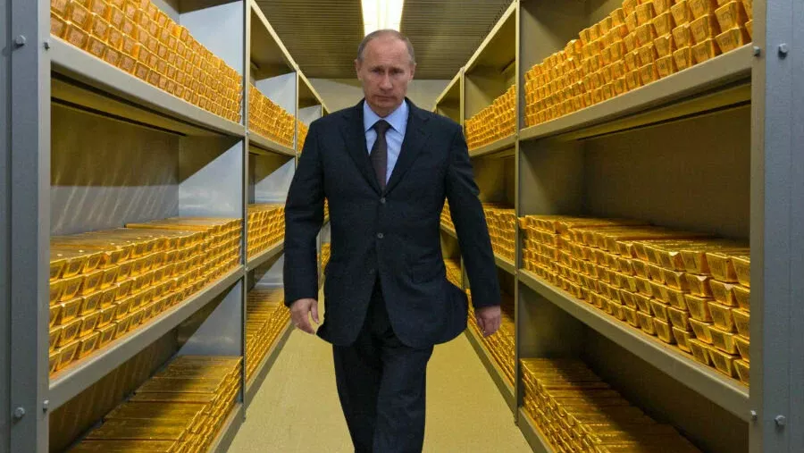Золотовалютные резервы России достигли рекордного уровня в 1,519 млрд евро